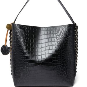 Stella McCartney embossed-crocodile effect tote bag