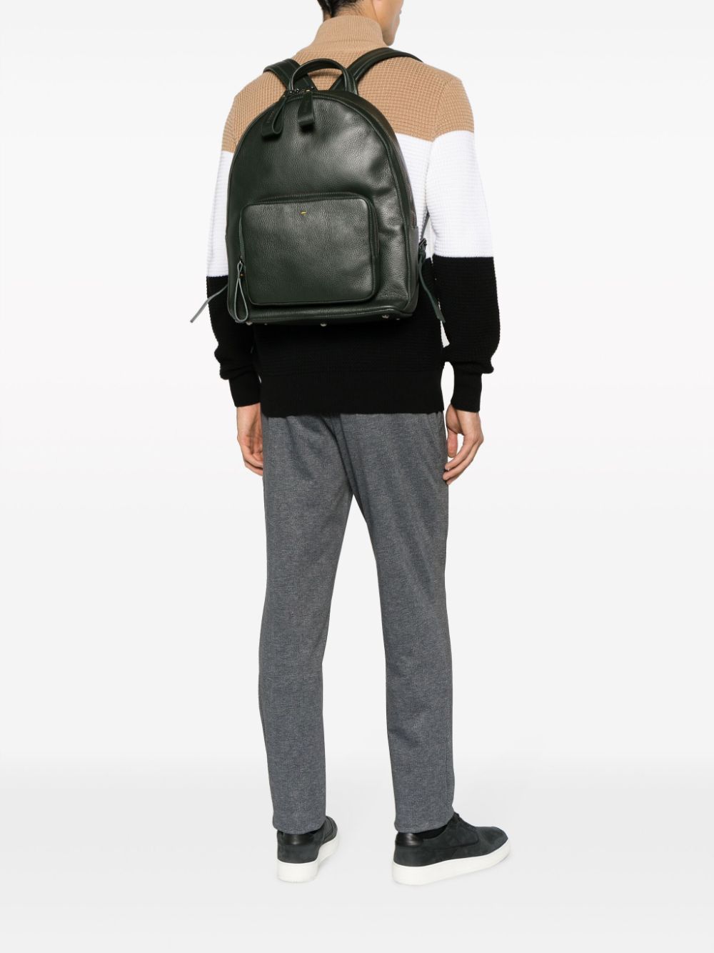 Doucal's tumbled leather backpack - Image 2