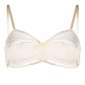 Maison Margiela bow-detail mesh bra