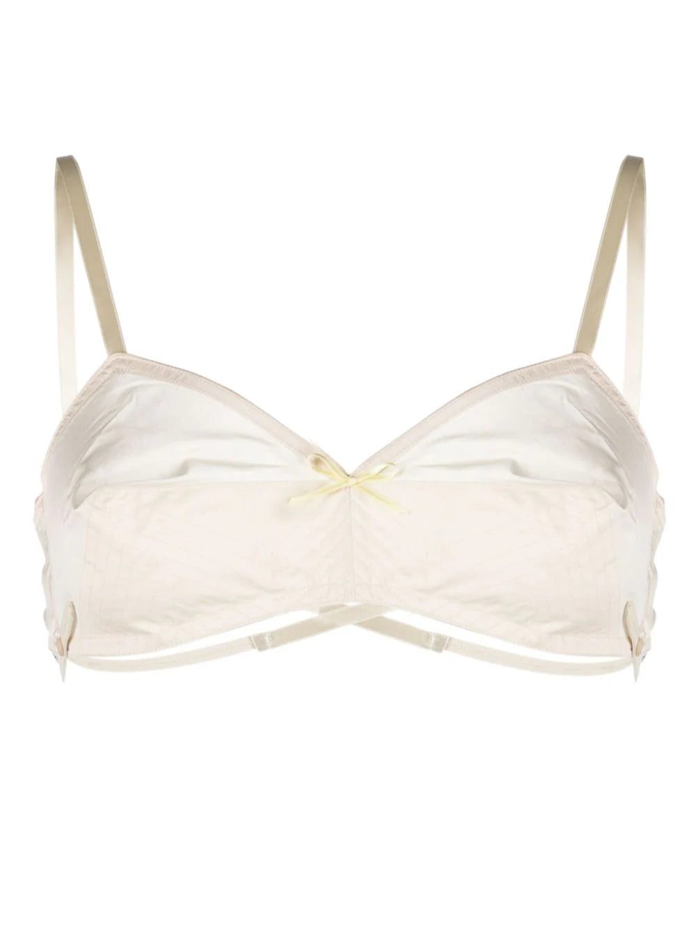 Maison Margiela bow-detail mesh bra