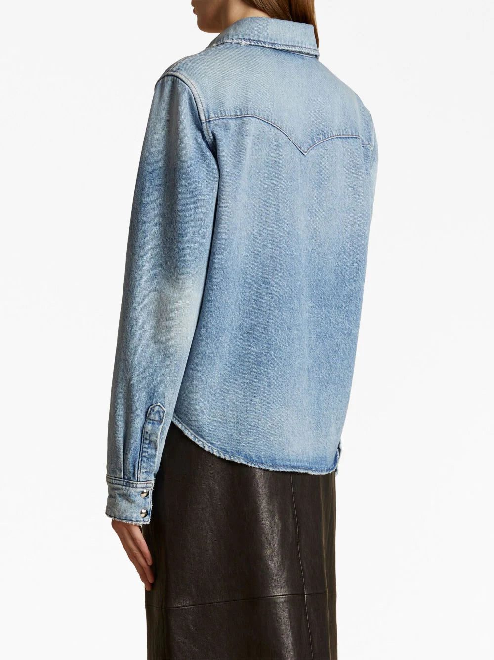 KHAITE Wesley long-sleeve denim shirt - Image 4