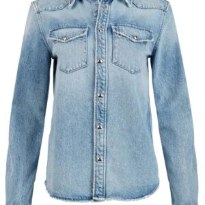 KHAITE  Wesley long-sleeve denim shirt