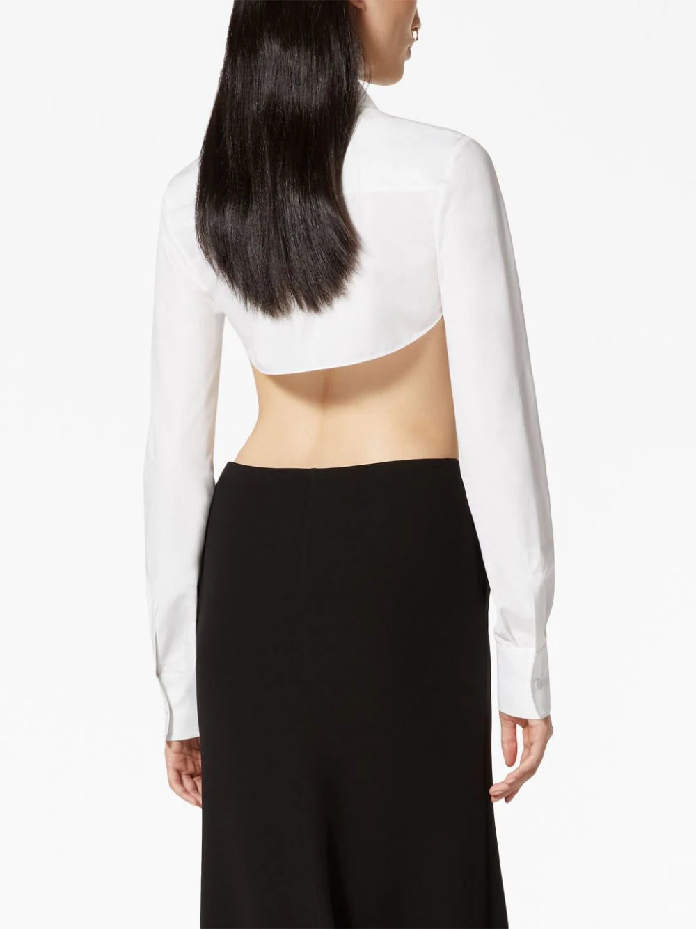 Valentino Garavani Compact Popeline cropped shirt - Image 4