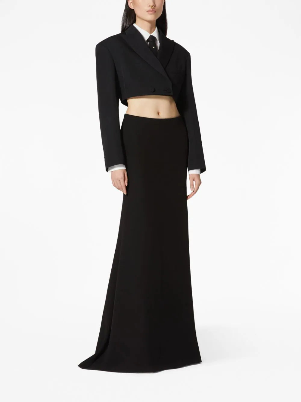 Valentino Garavani Compact Popeline cropped shirt - Image 2