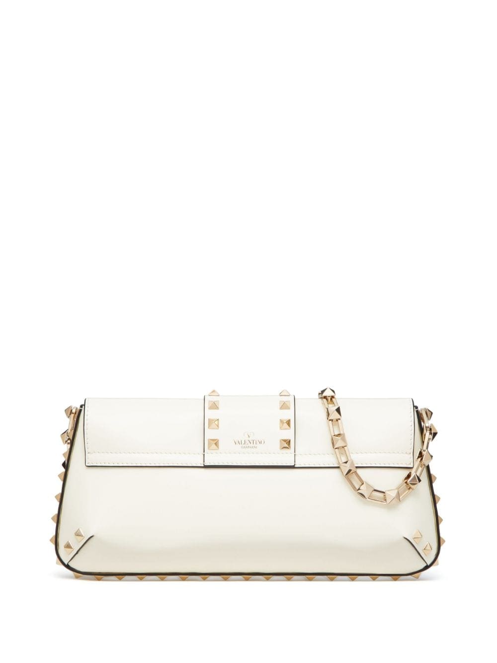 Valentino Garavani Rockstud brushed-leather shoulder bag - Image 3