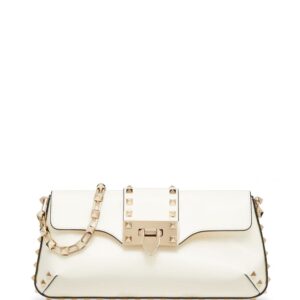 Valentino Garavani Rockstud brushed-leather shoulder bag