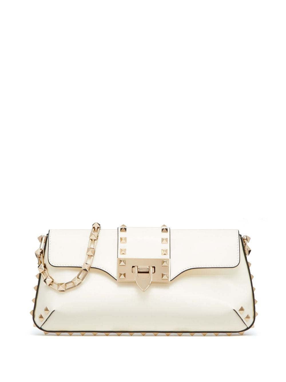 Valentino Garavani Rockstud brushed-leather shoulder bag