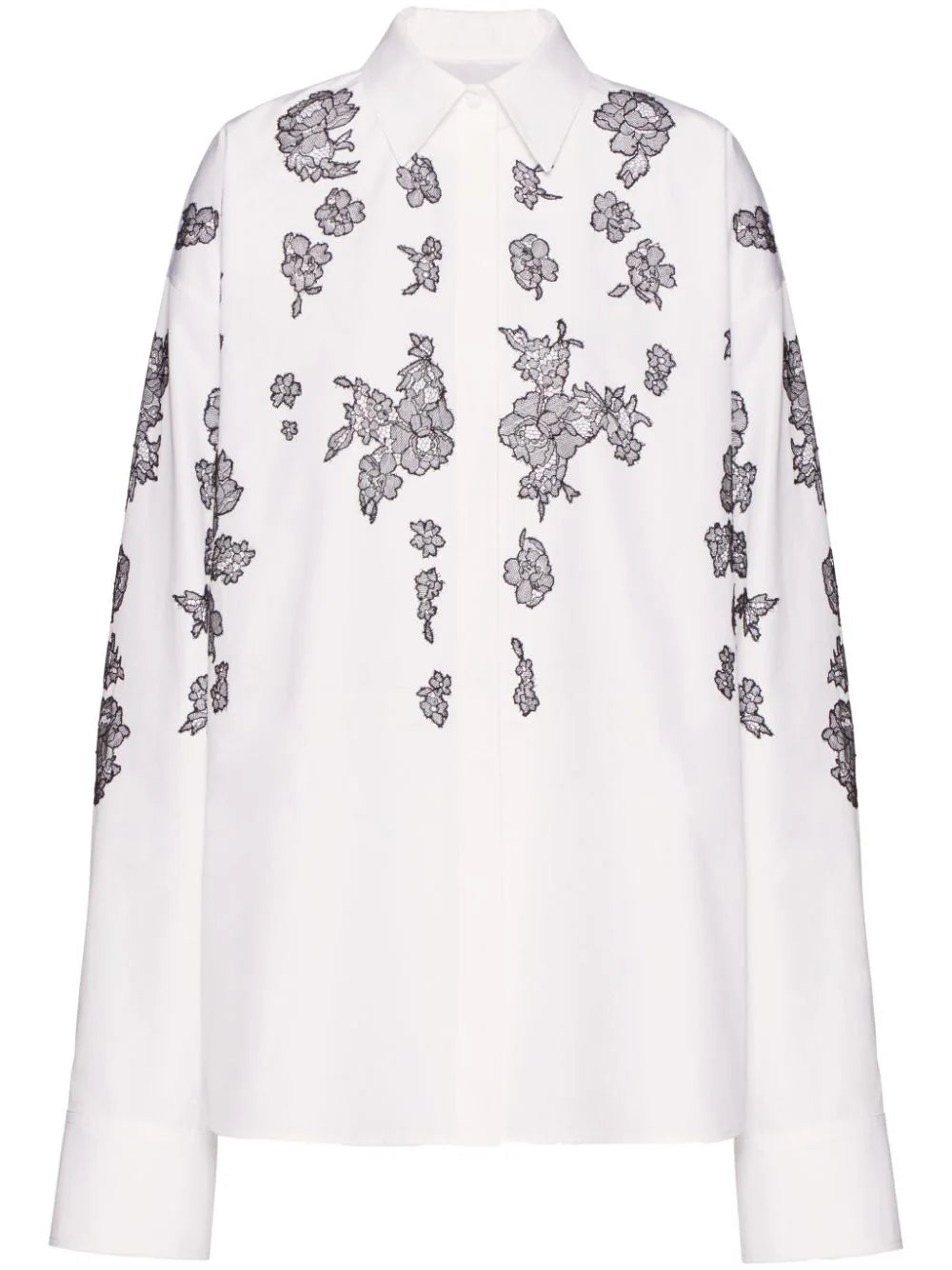 Valentino Garavani Compact Popeline embroidered-detail shirt