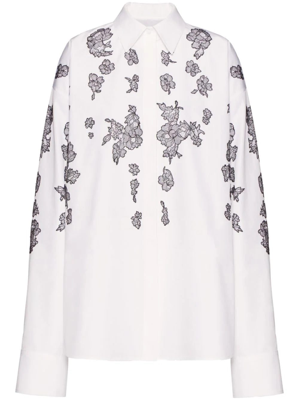 Valentino Garavani Compact Popeline embroidered-detail shirt