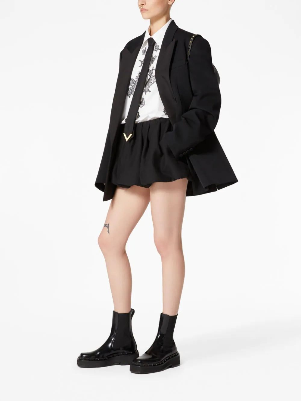 Valentino Garavani Compact Popeline embroidered-detail shirt - Image 2