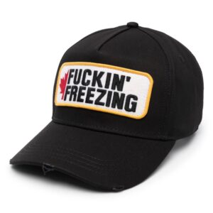 DSQUARED2 logo-patch cotton baseball cap