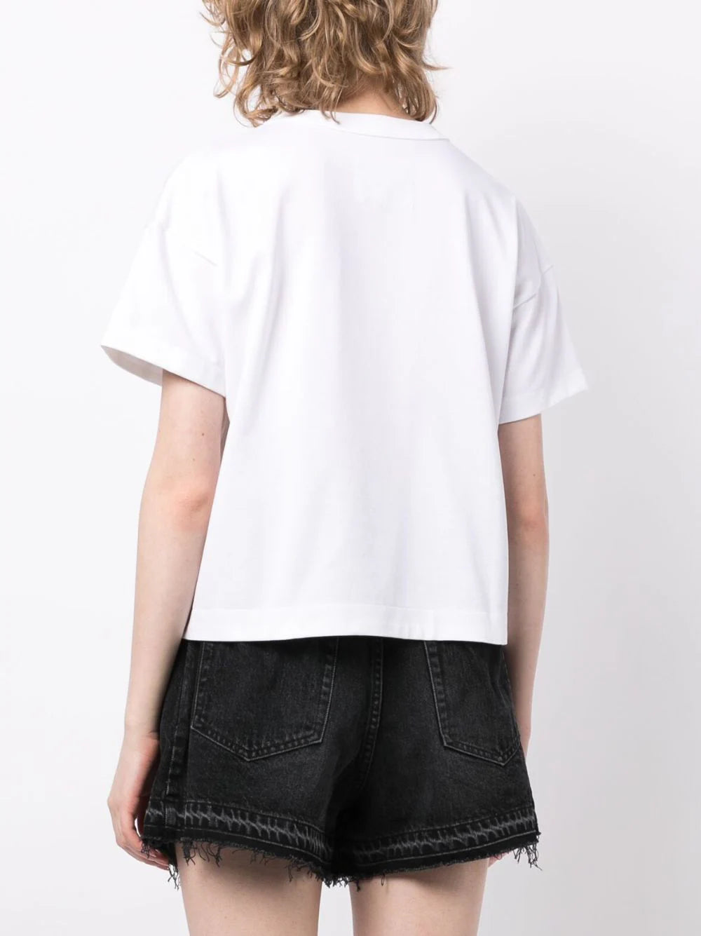 sacai s logo-embroidered cotton shirt - Image 4