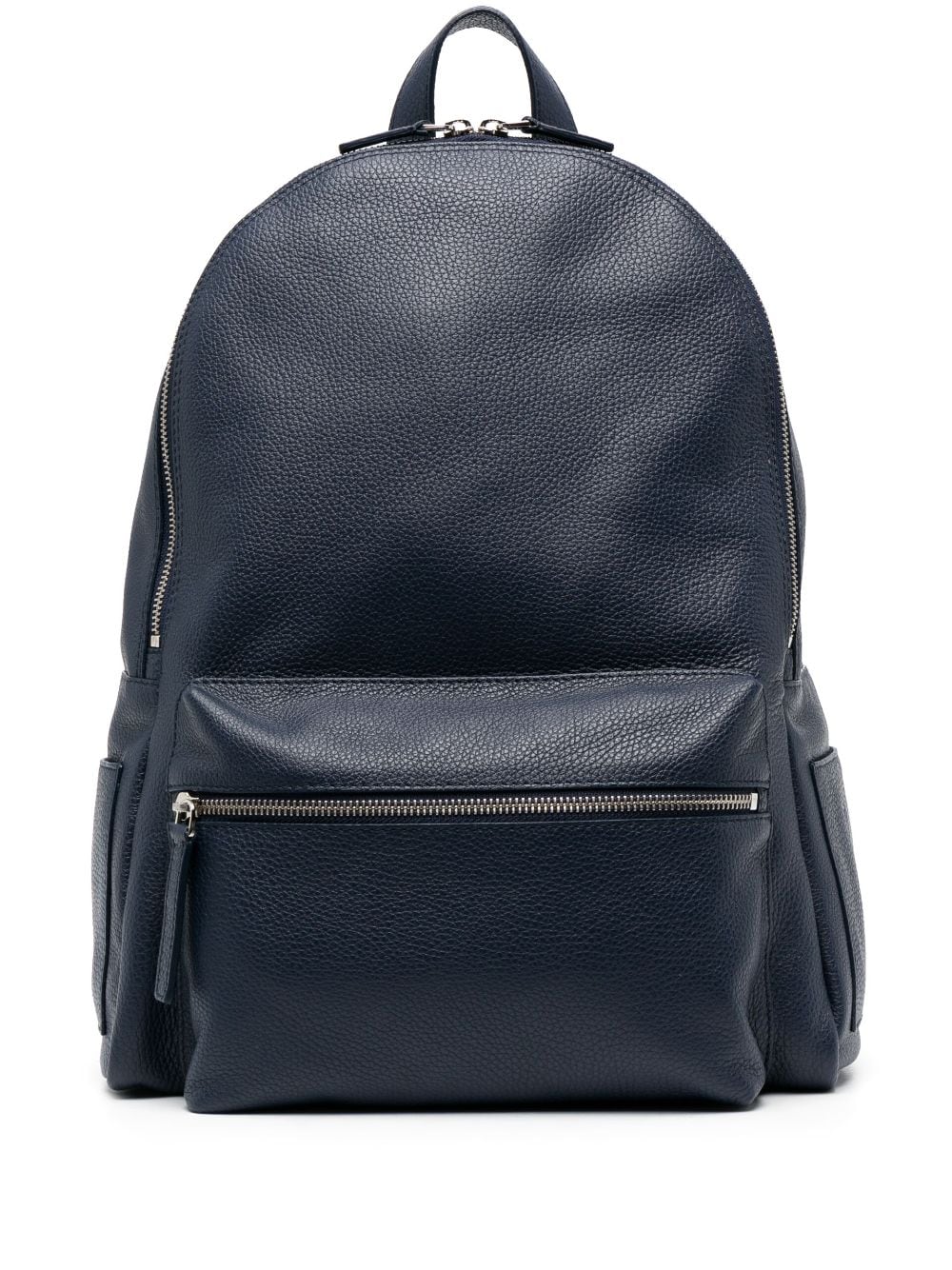 Orciani logo-plaque leather backpack