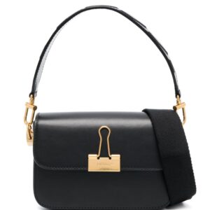 Off-White Binder leather shoulder bag