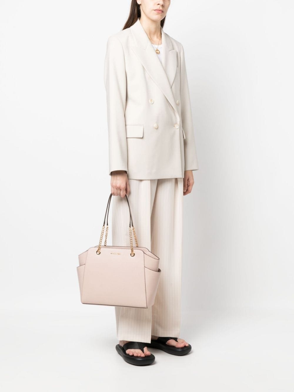 Michael Michael Kors large Jet Set leather tote bag - Image 2