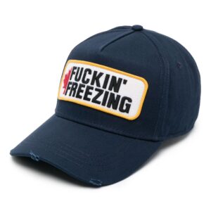 DSQUARED2 logo-patch cotton baseball cap