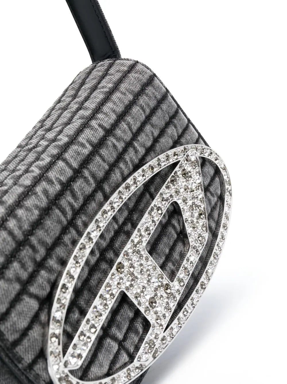 Diesel 1dr denim shoulder bag - Image 4