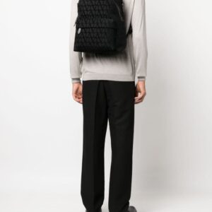 Valentino Garavani Toile Iconographe leather-trim backpack