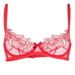 Agent Provocateur  Lindie floral-embroidered underwire bra
