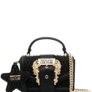 Versace Jeans Couture Baroque-buckle shoulder bag
