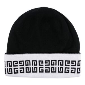 Givenchy logo-print wool beanie