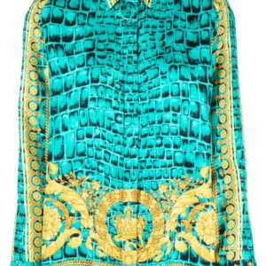 Versace  Barocco-print silk shirt