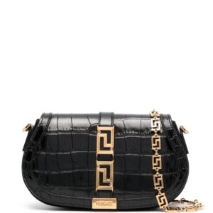 Versace Greca Goddess leather shoulder bag