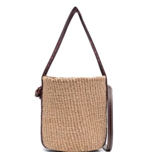 Chloé small Woody logo-print tote bag