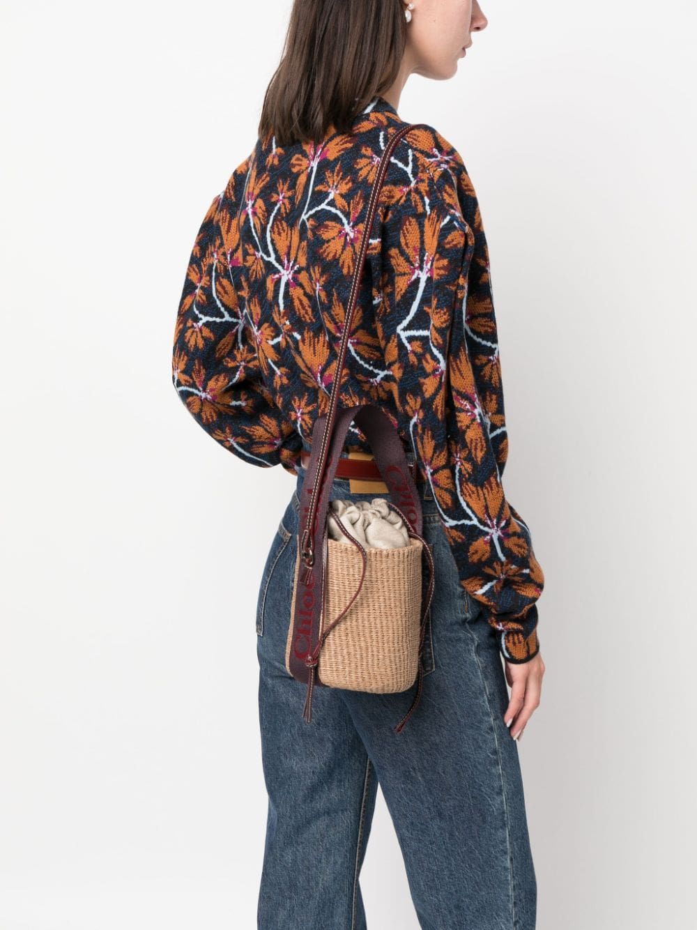 Chloé small Woody logo-print tote bag - Image 2