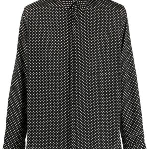Saint Laurent  polka-dot print silk shirt