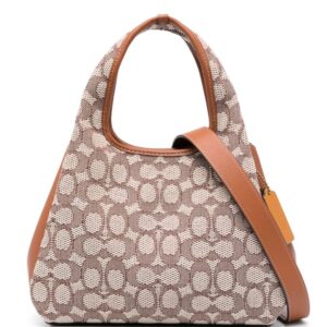 Coach Hadley monogram-jacquard leather bag