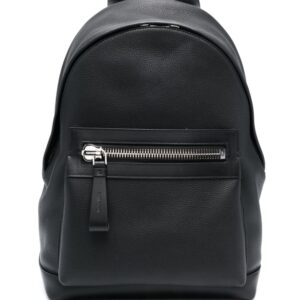TOM FORD zip-pocket leather backpack