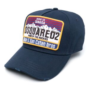 DSQUARED2 patch-detail cotton baseball cap