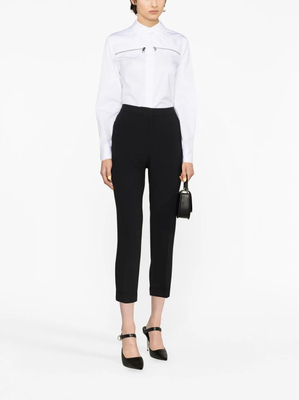 Alexander McQueen zip-embellished cotton shirt - Image 2