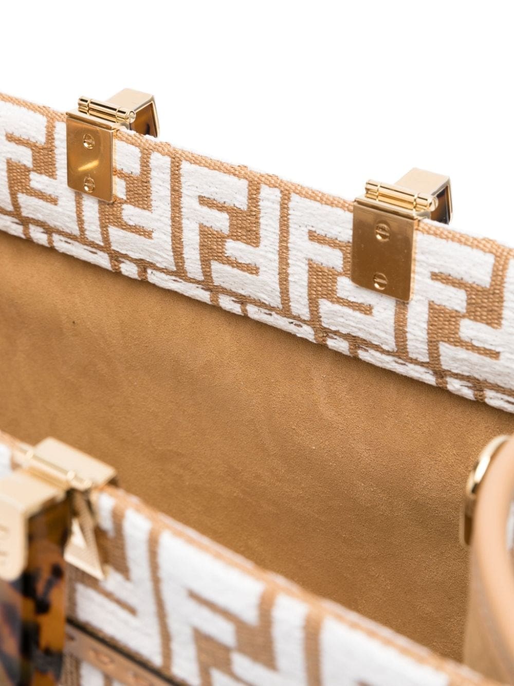 FENDI medium Sunshine raffia tote bag - Image 5