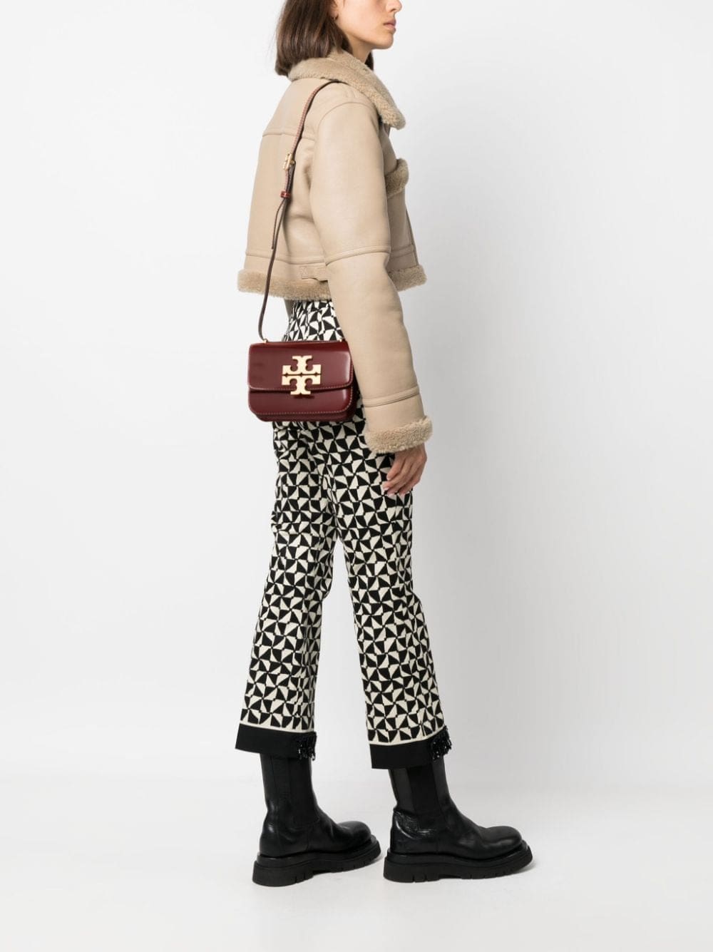 Tory Burch small Eleanor patent-leather crossbody bag - Image 2