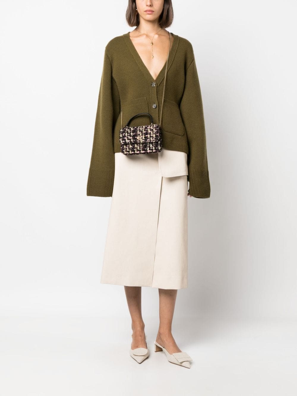 Tory Burch mini Kira tweed tote bag - Image 2