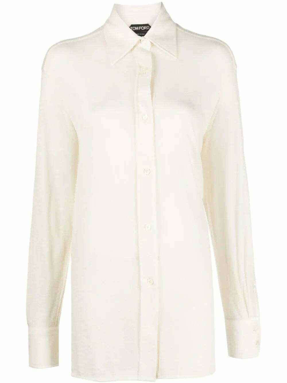 TOM FORD semi-sheer cashmere shirt