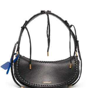 Off-White braided-trim leather tote bag