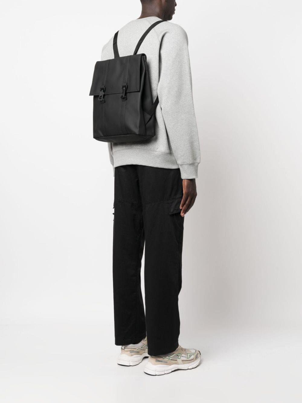 Rains MSN logo-debossed backpack - Image 5