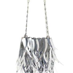 Rabanne Nano metallic-fringe shoulder bag