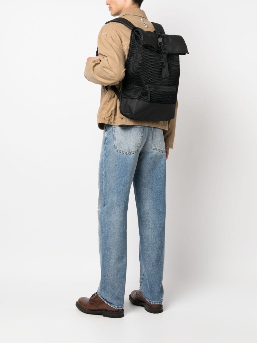 Rains Rolltop Rucksack mesh backpack - Image 2