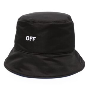 Off-White logo-embroidered reversible bucket hat
