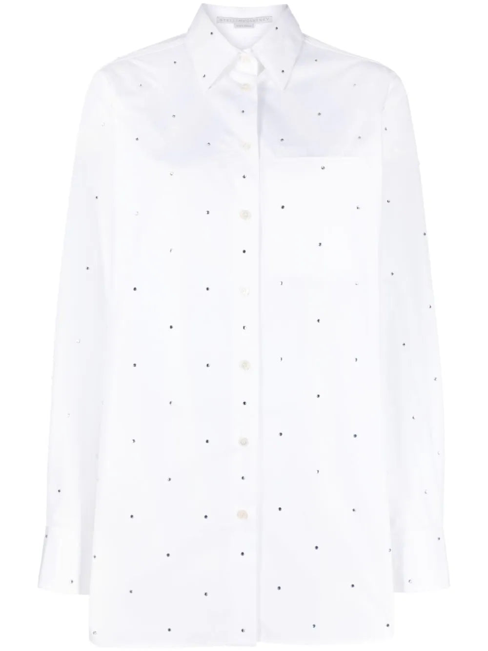 Stella McCartney stud-embellished cotton shirt