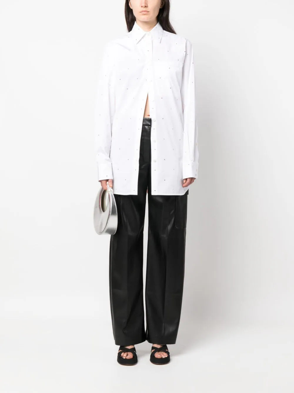 Stella McCartney stud-embellished cotton shirt - Image 2