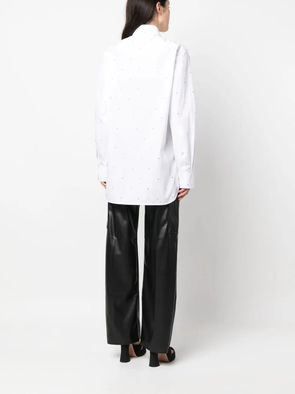 Stella McCartney stud-embellished cotton shirt - Image 4