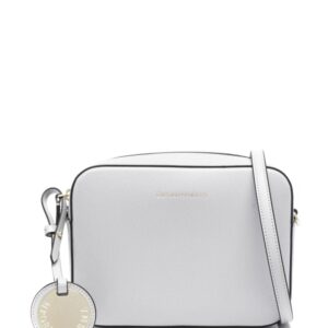 Emporio Armani logo-print grained crossbody bag