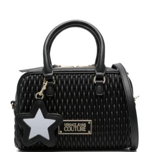 Versace Jeans Couture  logo-plaque leather shoulder bag