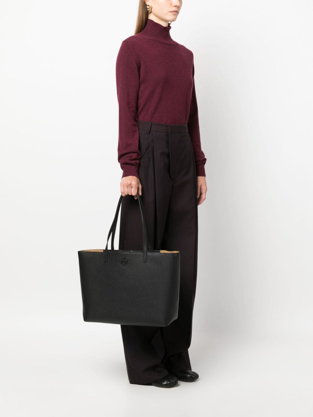 Tory Burch McGraw leather tote bag - Image 2