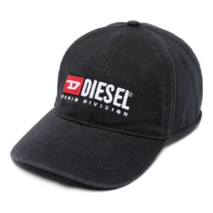 Diesel logo-embroidered cotton cap